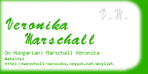 veronika marschall business card